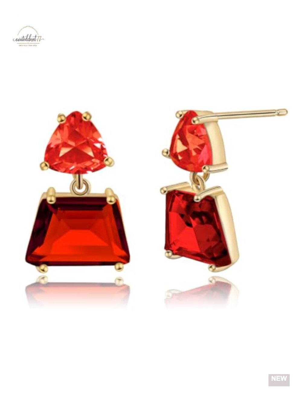 Hypoallergenic Crystal Dangle Earrings for Women - Silver Drop Earrings